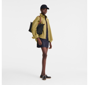 Sac à main L Le Pliage Original Noir Longchamp Vue mannequin