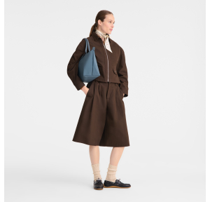 Sac à main L Le Pliage One Anthracite Longchamp Vue mannequin