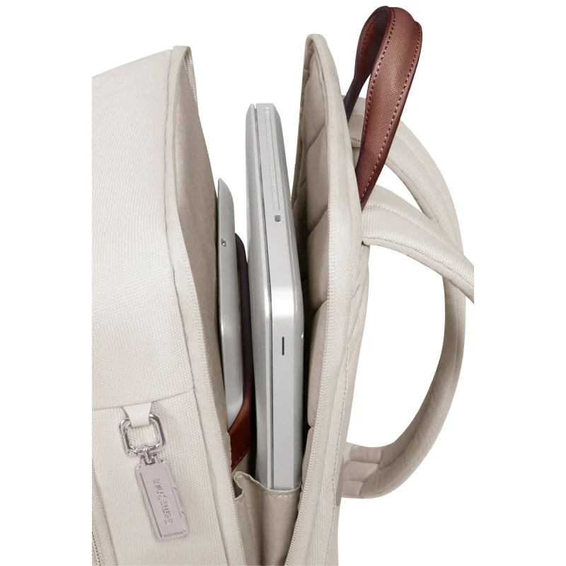 Sac à dos ordinateur Samsonite 14.1" Image Biz 155344 1451, couleur ivoire, ouvert Sac à dos ordinateur Samsonite 14.1" Image Biz 155344 1451, couleur ivoire, ouvert