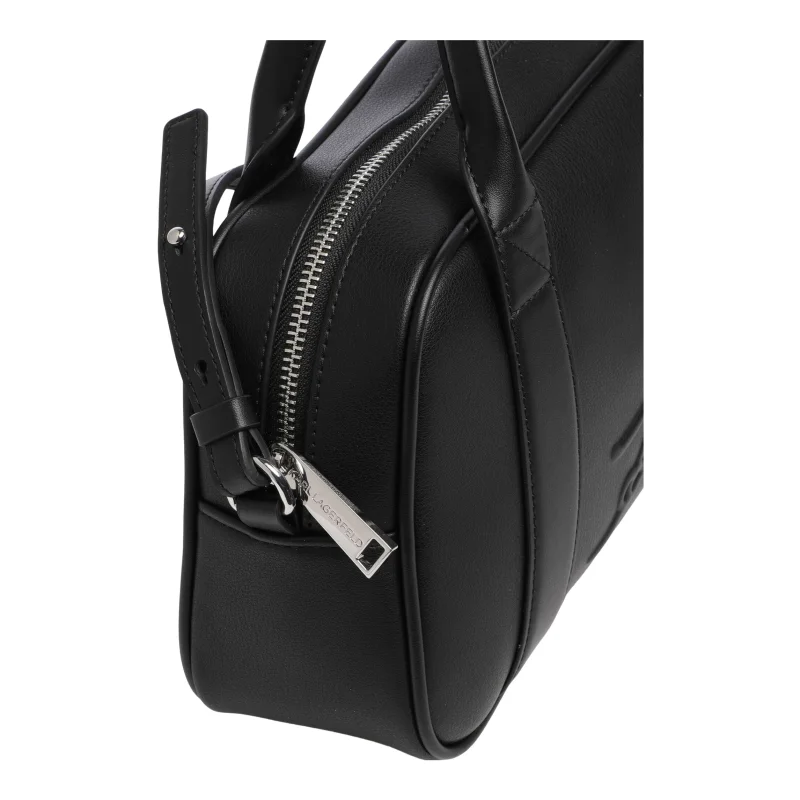 K/Ville Medium Handbag B1W30068 1AV black/nickel Karl Lagerfeld Vue détails zip K/Ville Medium Handbag B1W30068 1AV black/nickel Karl Lagerfeld Vue détails zip