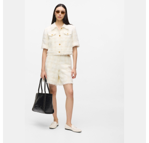 Tote bag clouté de taille moyenne K/Ville Noir/Or Karl Lagerfeld Vue mannequin