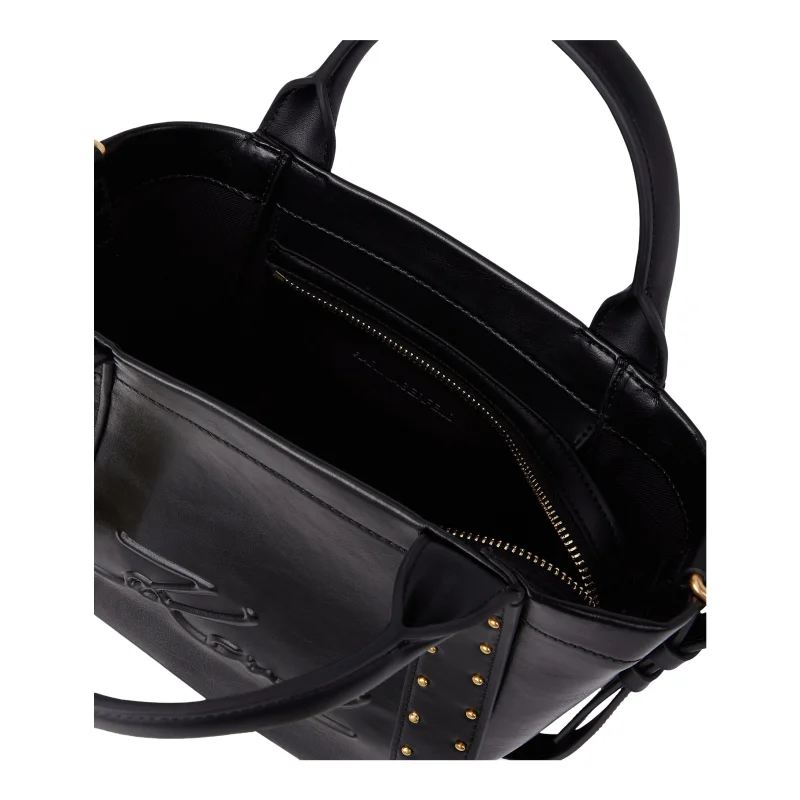K/Ville small studded tote bag Black/Gold Karl Lagerfeld Vue intérieure K/Ville small studded tote bag Black/Gold Karl Lagerfeld Vue intérieure