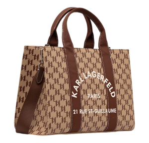 Sac cabas M K/RSG B1W50021 2LO Monogram Nougat Karl Lagerfeld Vue de côté