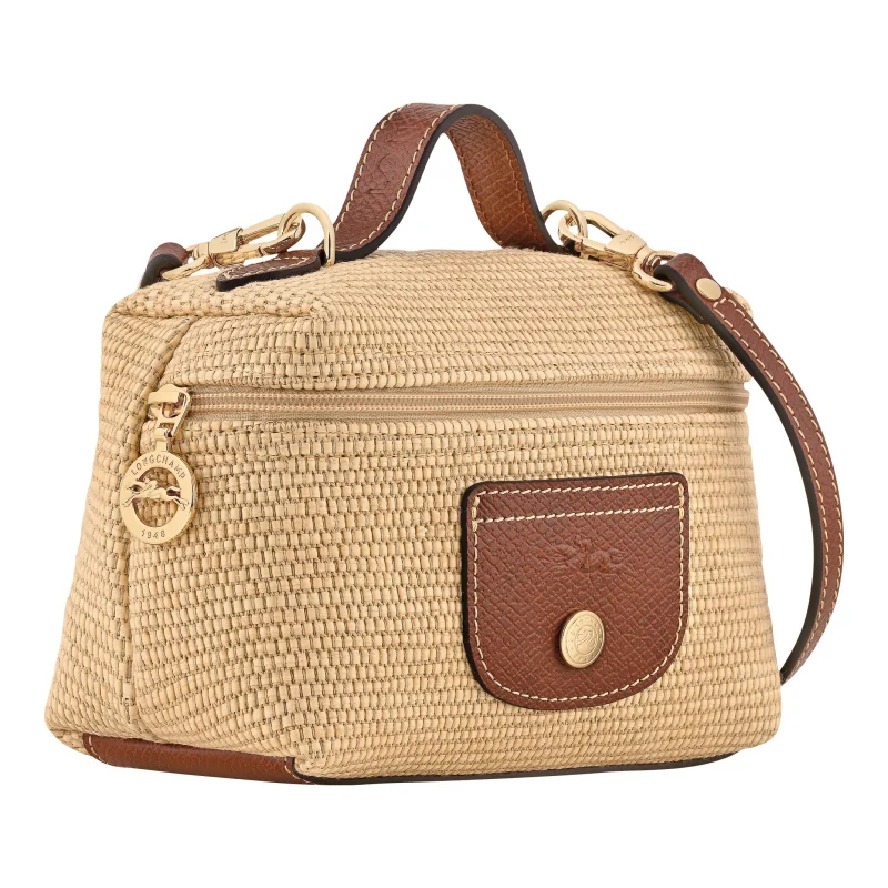 Sac bandoulière XS Le Pliage Collection Brun Longchamp Vue de côté Sac bandoulière XS Le Pliage Collection Brun Longchamp Vue de côté
