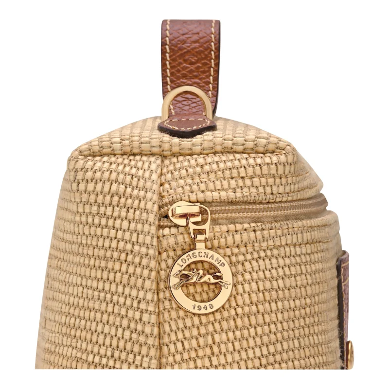 Sac bandoulière XS Le Pliage Collection Brun Longchamp Vue détail tirette Sac bandoulière XS Le Pliage Collection Brun Longchamp Vue détail tirette