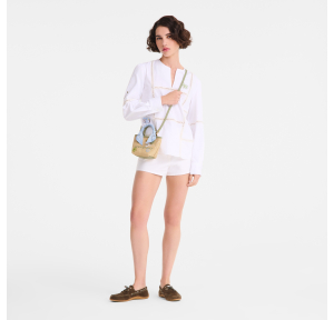 Panier XS Le Pliage Collection Amande Longchamp Vue mannequin
