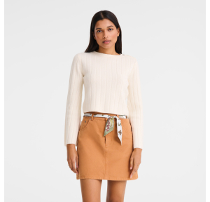 Bandeau Le Jeu de Cheval Amande Longchamp Vue mannequin