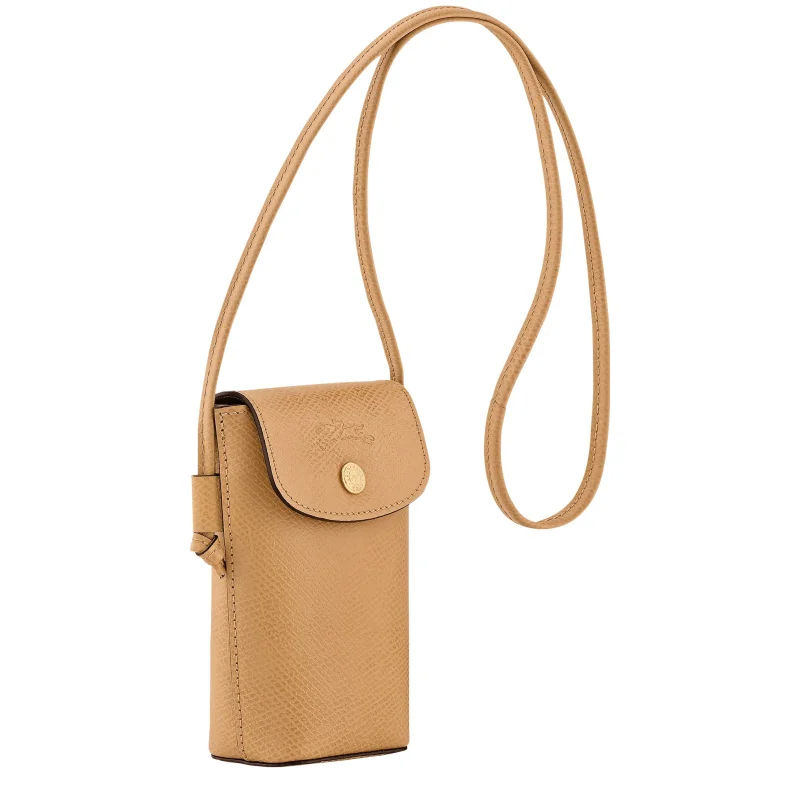 Etui téléphone avec cordon 34193 HYZ M81 Dulce Longchamp Vue de côté Etui téléphone avec cordon 34193 HYZ M81 Dulce Longchamp Vue de côté