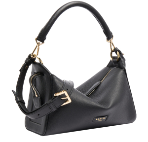 SAC HOBO ZIPPE M NOIR Lancel Vue de profil