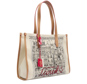 SAC CABAS L NATUREL/CAMEL Lancel Vue de profil