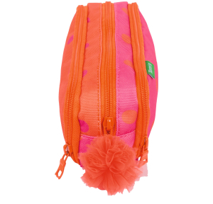 Trousse Triple 22 cm Sidonie Rose/Orange 3662498098838 Rose/Orange Tann's Vue de profil
