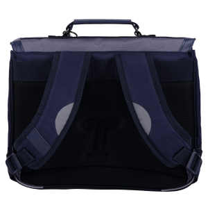 Cartable 35 cm Romain Gris 3662498096605 Gris Tann's Vue de dos