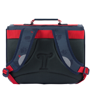 Cartable 35 cm Mathys Gris 3662498097046 Gris Tann's Vue de dos