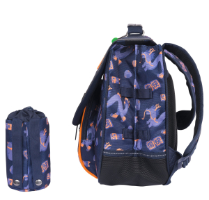 Cartable 38 cm Adam Bleu 3662498097282 Bleu Tann's Vue de profil