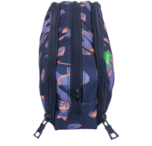 Trousse Triple 22 cm Adam Bleu 3662498097350 Bleu Tann's Vue de profil