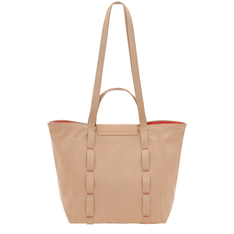 Sac cabas M Le Pliage Collection Beige Longchamp Vue de dos Sac cabas M Le Pliage Collection Beige Longchamp Vue de dos