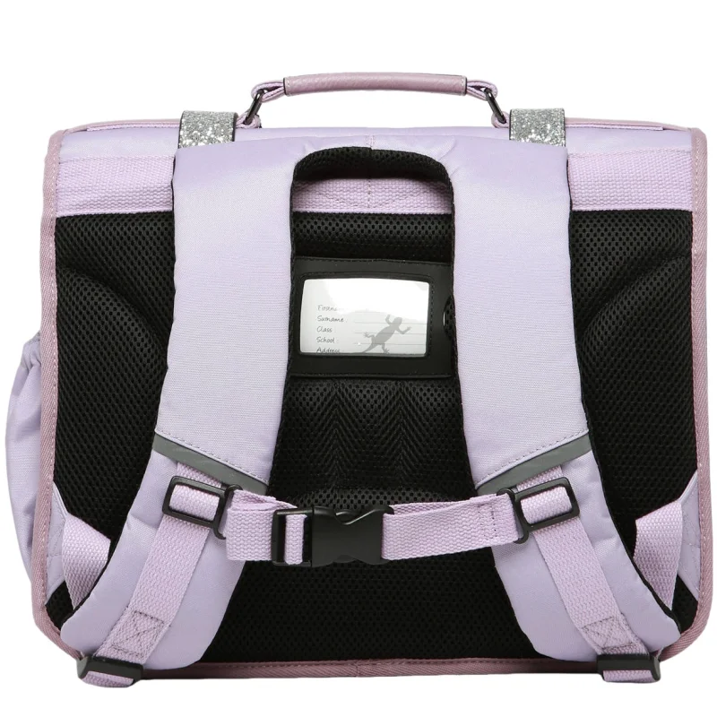 Cartable enfant 2 compartiments Vintage Fantasy Glossy Lila Caméléon Vue de dos Cartable enfant 2 compartiments Vintage Fantasy Glossy Lila Caméléon Vue de dos