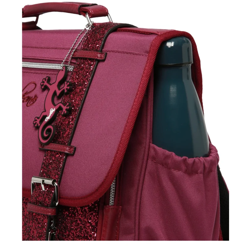 Cartable enfant 2 compartiments Vintage fantasy 38 cm Glossy Cherry Caméléon Vue de côté Cartable enfant 2 compartiments Vintage fantasy 38 cm Glossy Cherry Caméléon Vue de côté