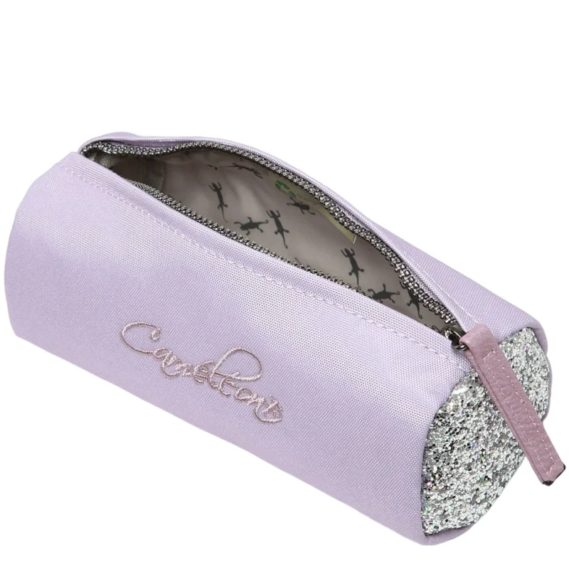 Trousse 1 compartiment Vintage fantasy Glossy Lila Caméléon Vue intérieure Trousse 1 compartiment Vintage fantasy Glossy Lila Caméléon Vue intérieure