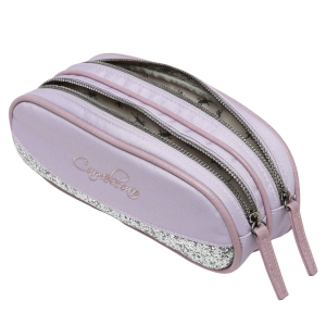 Trousse enfant 2 compartiments Glossy Lila Caméléon Vue de profil