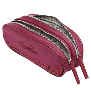 Trousse enfant 2 compartiments Glossy Cherry Caméléon Vue de profil