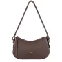 Petit sac besace 529-94-MA/FO Marron Foncé Lancaster Vue de face Petit sac besace 529-94-MA/FO Marron Foncé Lancaster Vue de face