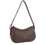 Petit sac besace 529-94-MA/FO Marron Foncé Lancaster Vue de profil Petit sac besace 529-94-MA/FO Marron Foncé Lancaster Vue de profil