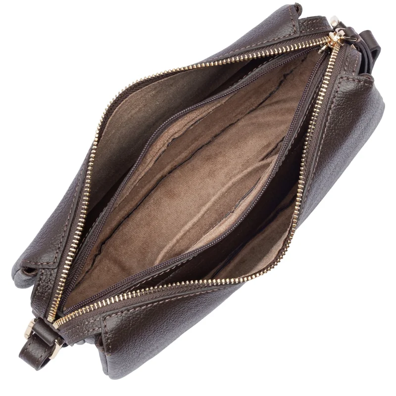 Petit sac besace 529-94-MA/FO Marron Foncé Lancaster Vue intérieure Petit sac besace 529-94-MA/FO Marron Foncé Lancaster Vue intérieure