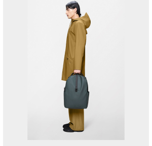 Clip Front Backpack Dark Grey Rains Vue mannequin