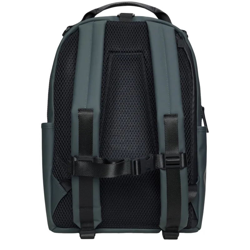 Clip Front Backpack Dark Grey Rains Vue de dos Clip Front Backpack Dark Grey Rains Vue de dos