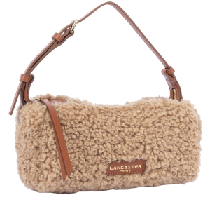 Petit sac rectangle Moumoute Cognac Lancaster Vue de côté