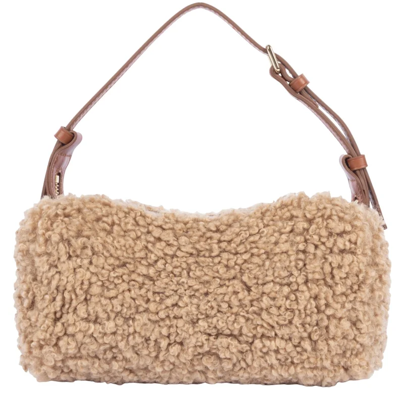 Petit sac rectangle Moumoute Cognac Lancaster Vue de dos Petit sac rectangle Moumoute Cognac Lancaster Vue de dos