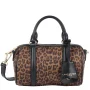 Sac polochon Jungle Marron léopard Lancaster Vue de face Sac polochon Jungle Marron léopard Lancaster Vue de face