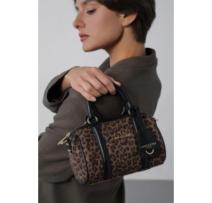 Sac polochon Jungle Marron léopard Lancaster Vue mannequin