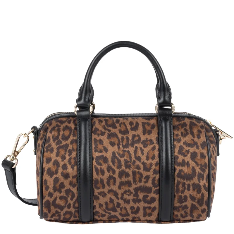 Sac polochon Jungle Marron léopard Lancaster Vue de dos Sac polochon Jungle Marron léopard Lancaster Vue de dos