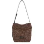 Sac seau Jungle Marron léopard Lancaster Vue de face Sac seau Jungle Marron léopard Lancaster Vue de face
