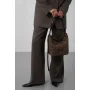 Sac seau Jungle Marron léopard Lancaster Vue porté à la main Sac seau Jungle Marron léopard Lancaster Vue porté à la main