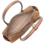 Sac rectangle Suède Cube Camel Lancaster Vue intérieure Sac rectangle Suède Cube Camel Lancaster Vue intérieure