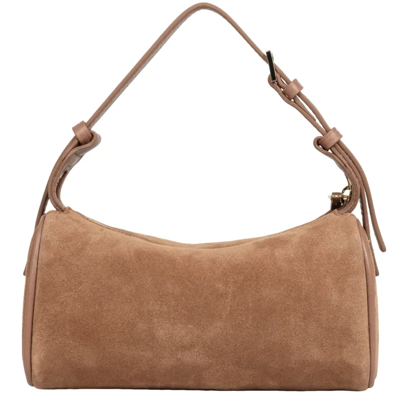 Petit sac rectangle Suède Camel Lancaster Vue de dos Petit sac rectangle Suède Camel Lancaster Vue de dos