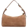 Petit sac rectangle Suède Camel Lancaster Vue de dos Petit sac rectangle Suède Camel Lancaster Vue de dos