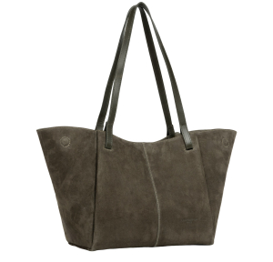 Sac cabas épaule Suède 530-58 Kaki Lancaster Vue de côté