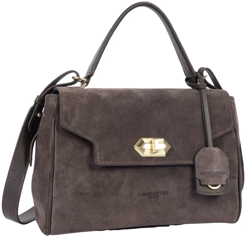 Suède Grace Sac à main Marron Lancaster Vue de côté Suède Grace Sac à main Marron Lancaster Vue de côté