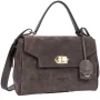 Suède Grace Sac à main Marron Lancaster Vue de côté Suède Grace Sac à main Marron Lancaster Vue de côté