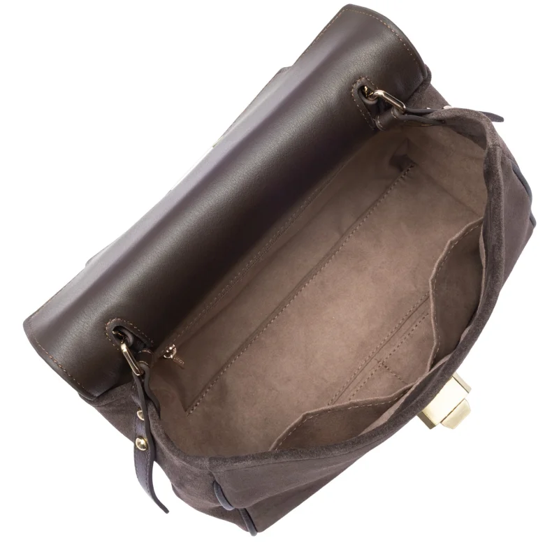 Suède Grace Sac à main Marron Lancaster Vue intérieure Suède Grace Sac à main Marron Lancaster Vue intérieure
