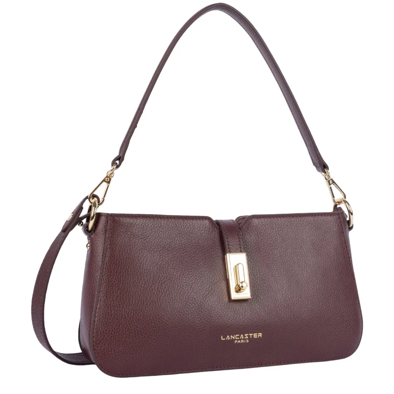 Sac rectangle Milano Horizon Bordeaux Lancaster Vue de côté Sac rectangle Milano Horizon Bordeaux Lancaster Vue de côté