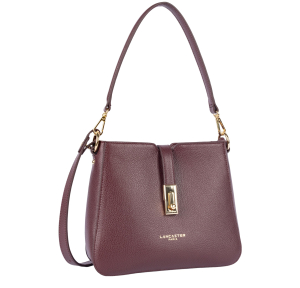 Sac besace Milano Horizon 547-85 Bordeaux Lancaster Vue de côté