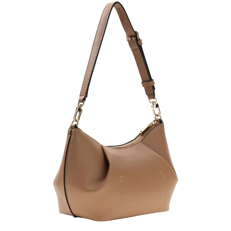 Sac à Épaule Amorette Beige Guess Vue de côté Sac à Épaule Amorette Beige Guess Vue de côté