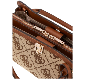 Audrey Logo Girlfriend Satchel S Latte Logo Latte Logo Guess Vue intérieure