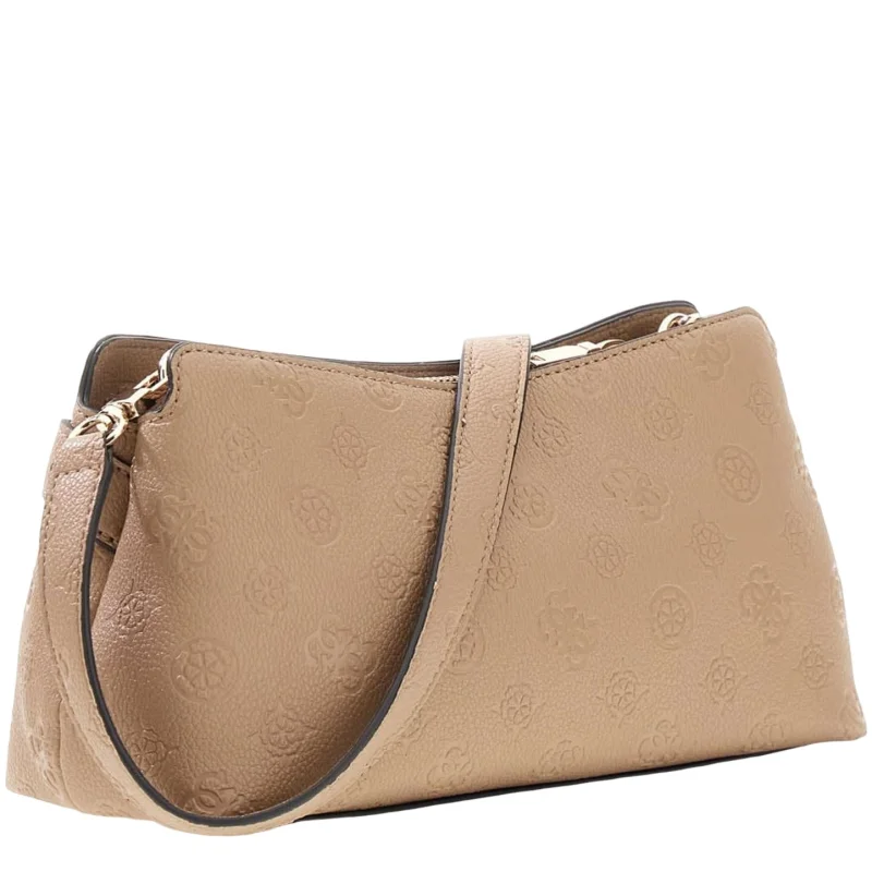 Ella Logo Girlfriend Crossbody Beige Logo Beige Logo Guess Vue de dos Ella Logo Girlfriend Crossbody Beige Logo Beige Logo Guess Vue de dos
