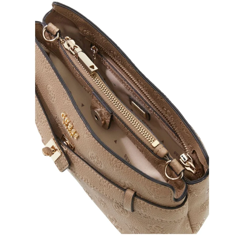 Ella Logo Girlfriend Crossbody Beige Logo Beige Logo Guess Vue intérieure Ella Logo Girlfriend Crossbody Beige Logo Beige Logo Guess Vue intérieure